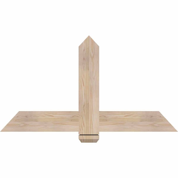 Ekena Millwork Eugene Smooth Timber Gable Bracket, Douglas Fir, 48"W x 26"H x 1 1/2"D x 5 1/2"F, 13/12 Pitch GBW048X26X0206EUG00SDF - main